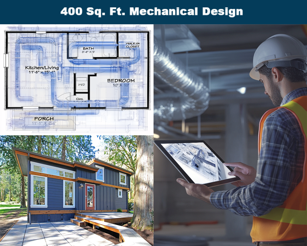 Mechanical Design Services for maximum 400 sq.ft designs